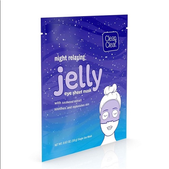 Clean & Clear Night Relaxing Jelly Eye Sheet Mask 0.63 oz ( BUY 2 GET 1 FREE ) - Picture 1 of 5